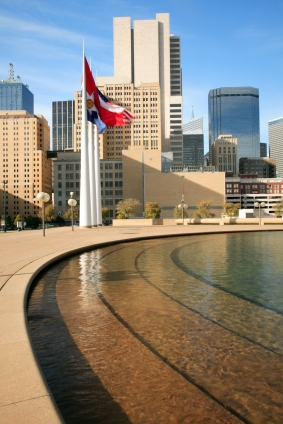 Dallas Vertical Buildings with water