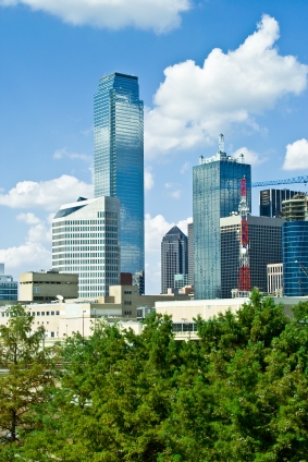 Dallas Vertical Skyline Daytime